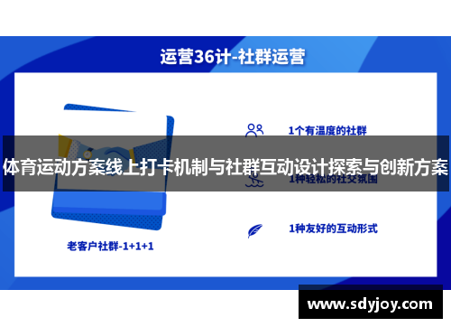 体育运动方案线上打卡机制与社群互动设计探索与创新方案